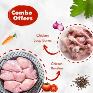 chicken soup bone + chicken boneless