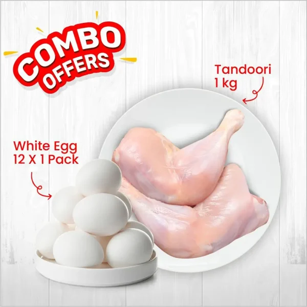 Chicken Tandoori, White Eggs